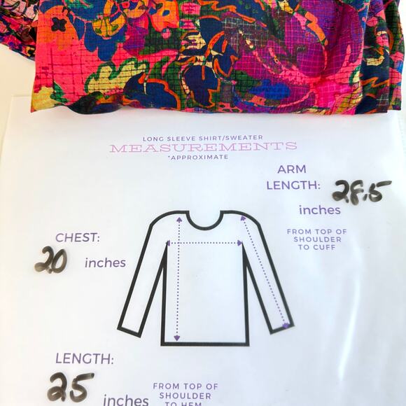 Peruvian Connection Womens Tessa Button Shirt Size S Silk Cotton Abstract Artsy - Picture 8 of 8